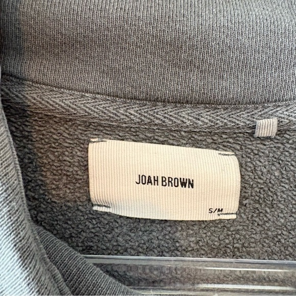 Joah Brown mock neck oversized terry sweatshirt - Picture 6 of 8